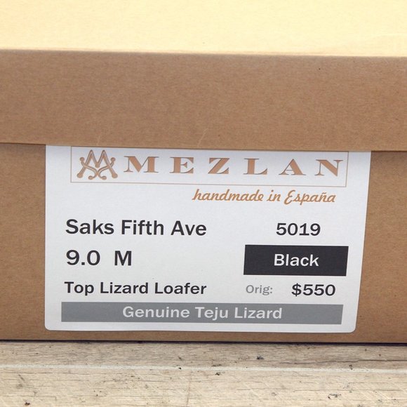 Mezlan LIZARD Saks Fifth Ave 9 M Allen Edmonds